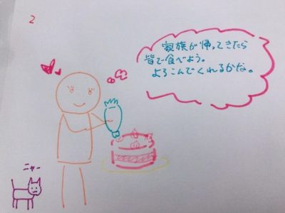 不登校だった娘が書いたイラスト